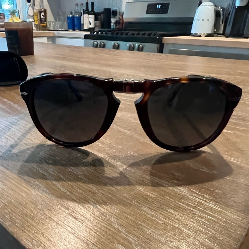 Steve McQueen Persol Sunglasses Blue Lens tint. Brand new never worn